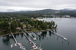 Aerial photograph of Harrison Point